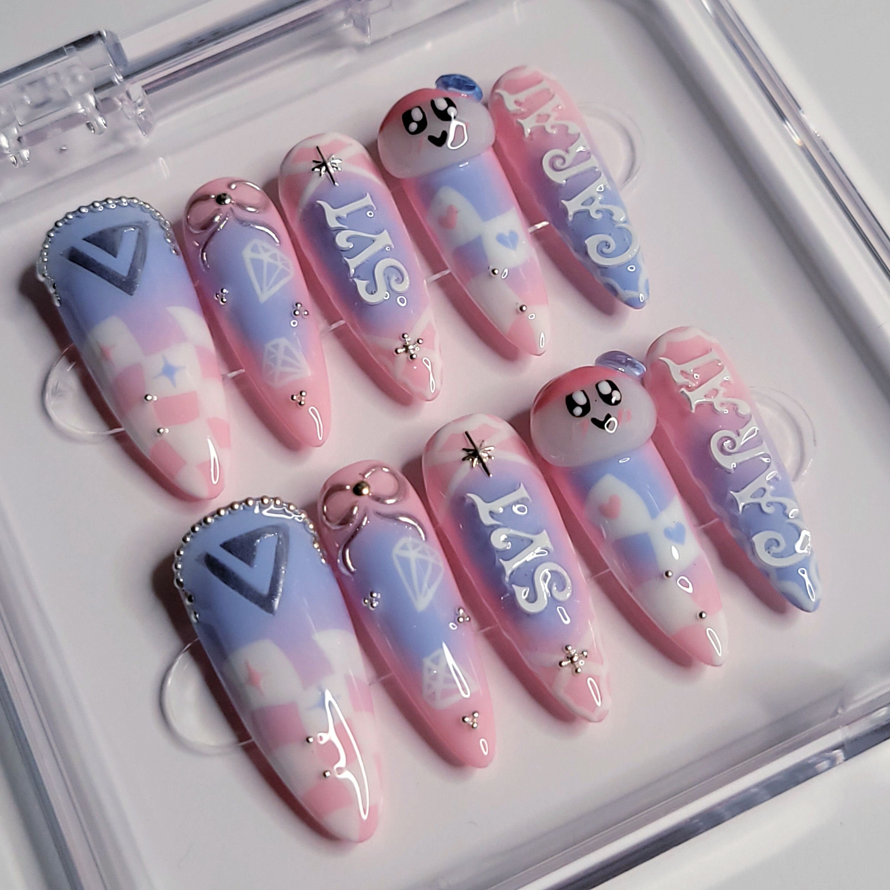 Seventeen Press on Nails | Seventeen Nail Inspo | Kpop Nails