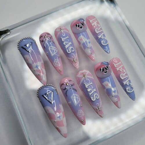 Seventeen Press on Nails | Seventeen Nail Inspo | Kpop Nails