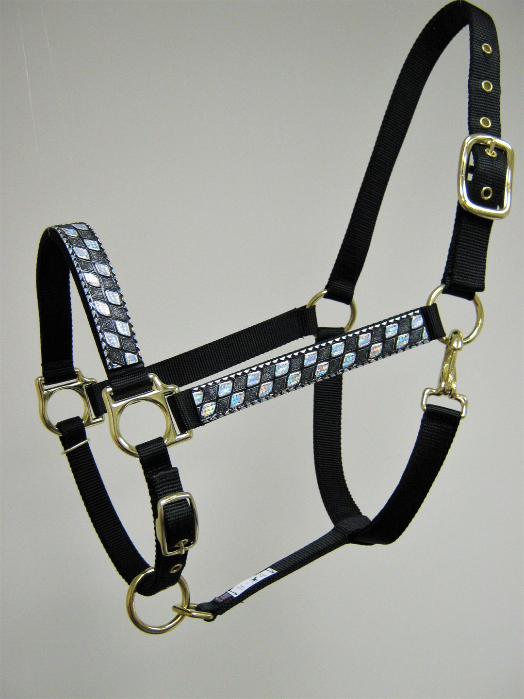 Abalone Horse Halter Iridescent Draft Horse Halter Etsy