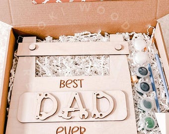 DIY Father's Day Painting Kit – Wooden Toolbox Keepsake