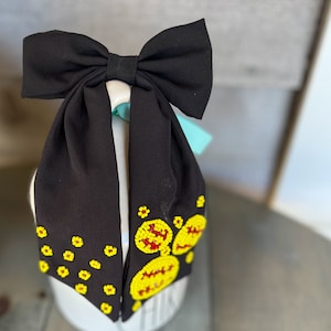 Softball Perlen verschönerte Haarspange Schleife Muttertagsgeschenk für Sportmamas