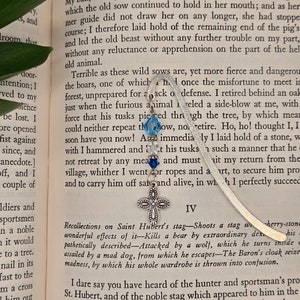 Sterling silver plated bookmark