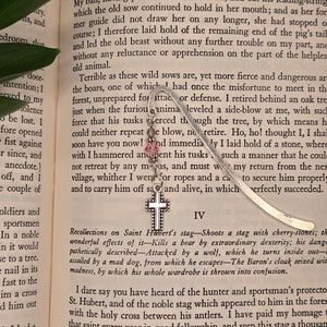 Sterling silver plated bookmark