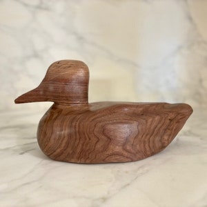 Decorative Carved Wooden Duck