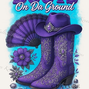 Boots On Da Ground, Where Them Fans At, Clack Fan, Cowgirl, Digital Clip Art, Digital Download, Western Sublimation Design, PNG