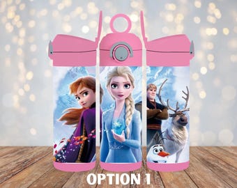 Vaso de acero inoxidable Frozen de Disney, 12 oz, para niños