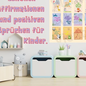 Bestärkende Karten für Kinder | Affirmationskarten für Selbstbewusstsein | Karten positif| Motivierende Karten| Karten für positives Denken