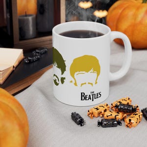 The Beatles Faces Mug, Iconic Mug, Beatle Lovers Mug, Retro Band Coffee Cup, The Beatles Portrait Mug, Music Lovers GIft, Music Fan Mug