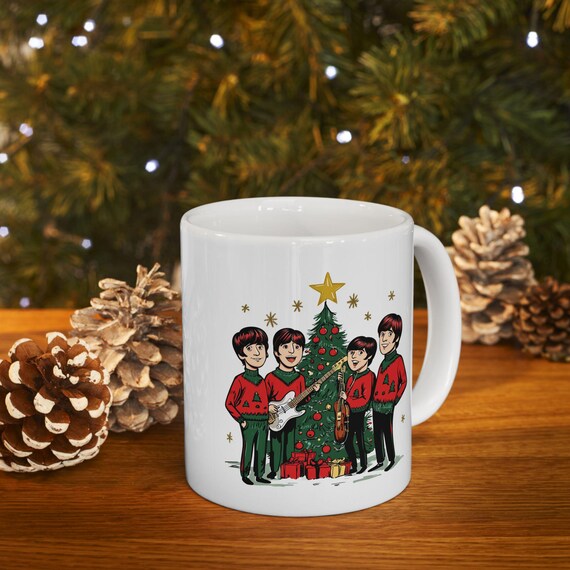 The Beatles Merry Christmas Mug | Holiday Music Mug | The Beatles Christmas | Holiday Gift Mug | The Beatles Holiday Mug | Christmas Music