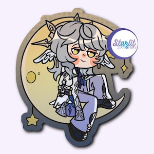 Sonntag Honkai Stern Schiene Chibi Kawaii Cute Sticker