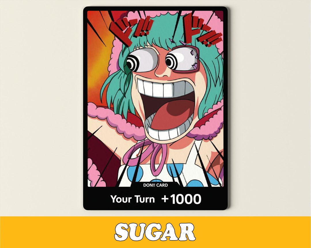 Sugar One Piece TCG Don Card Custom Alternate Art One Piece Cards Fanart Don Card Gift for One
