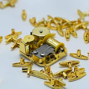 18 Note Musical Mechanism, Gold Music Box Mechanism, DIY Gift, Great Sound Quality