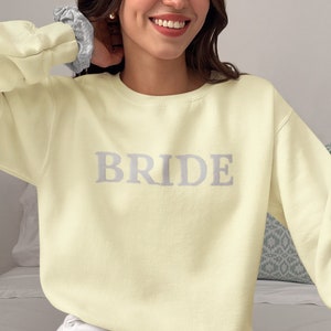 Custom Embroidered Bride Sweatshirt: Perfect Bridal Gift Idea