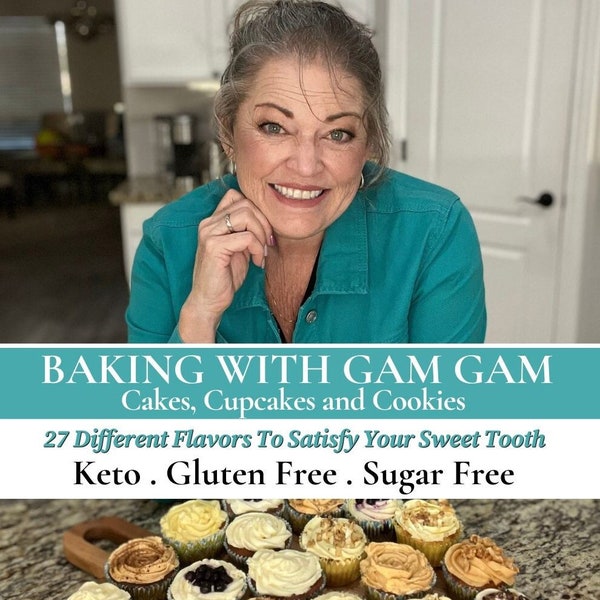 Baking With Gam Gam, Keto Dessert Recipes, Gluten Free Dessert Recipes, Sugar Free Dessert Recipes, Keto cupcakes, keto for the holidays