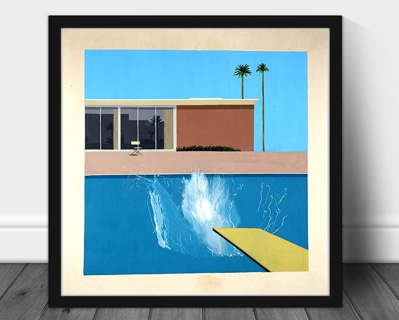 David Hockney a Bigger Splash - Etsy