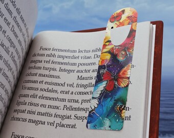 Butterflies Bookmark: Aluminum Reader Gift