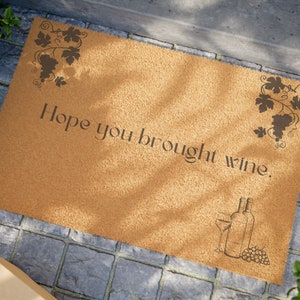 Wine Doormat, Welcome Mat Modern, Housewarming Gift, Doormat, Minimalist Doormat, Funny Doormat, First house Gift, Cute Doormat, Home Decor