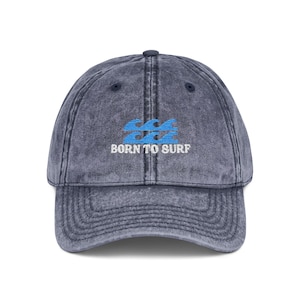 Embroidered Vintage Cap for Surfer Lovers, Beach Hat, Retro Baseball Hat, Summer Accessories, Distressed Cap, Ocean Vibe Headwear