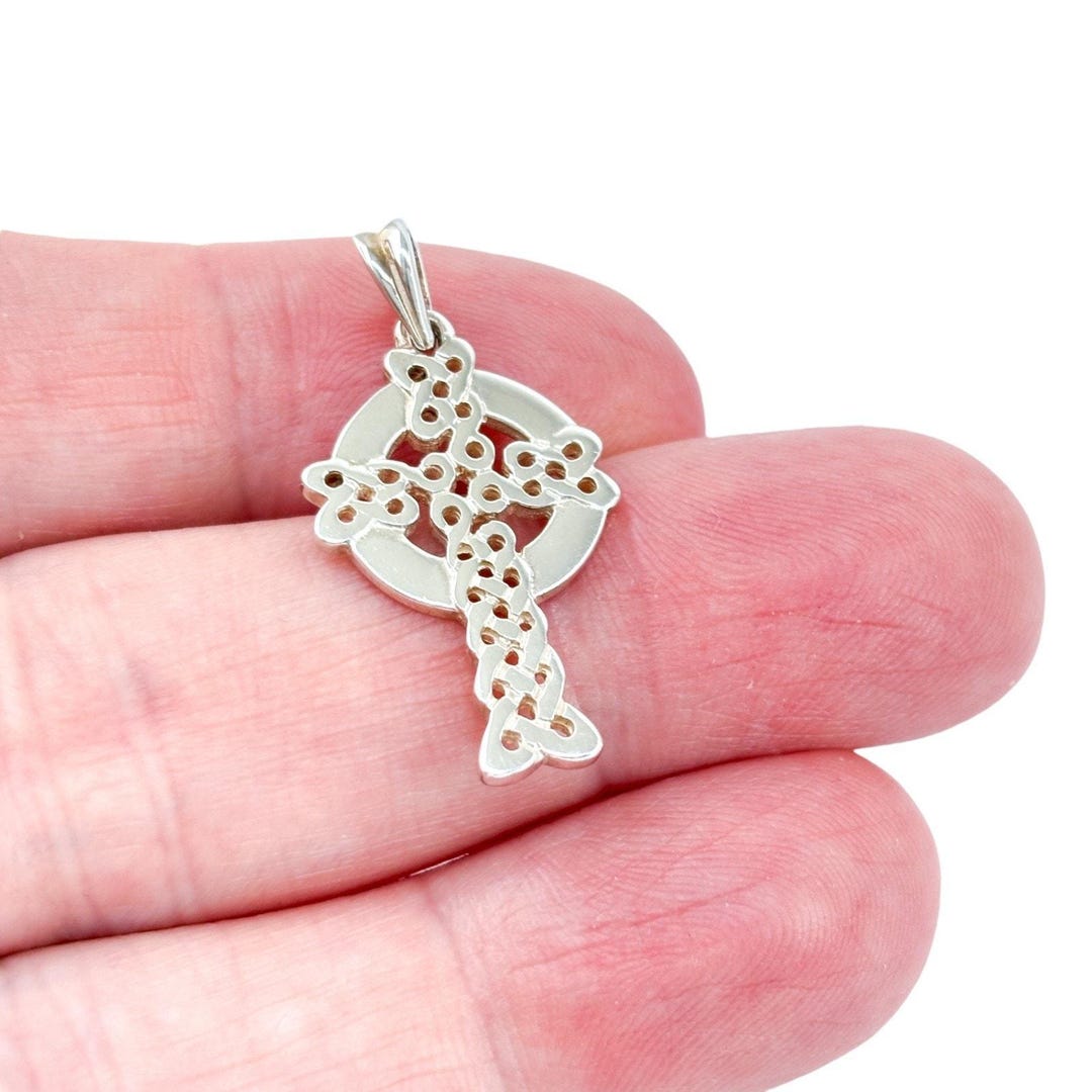 Vintage Sterling Silver 925 Celtic Cross Pendant - Etsy