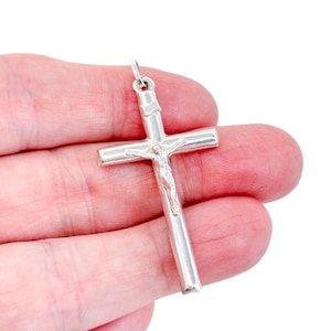 INRI Crucifix Pendant | Vintage Italy Sterling Silver 925