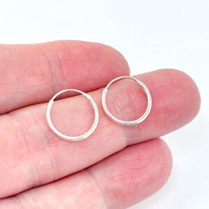 Vintage | Sterling Silver 925 | Classic Hoop Earrings | STE BEE