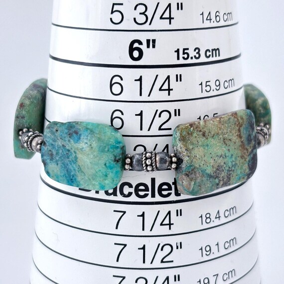 Vintage Sterling Silver 925 Turquoise Bracelet 7