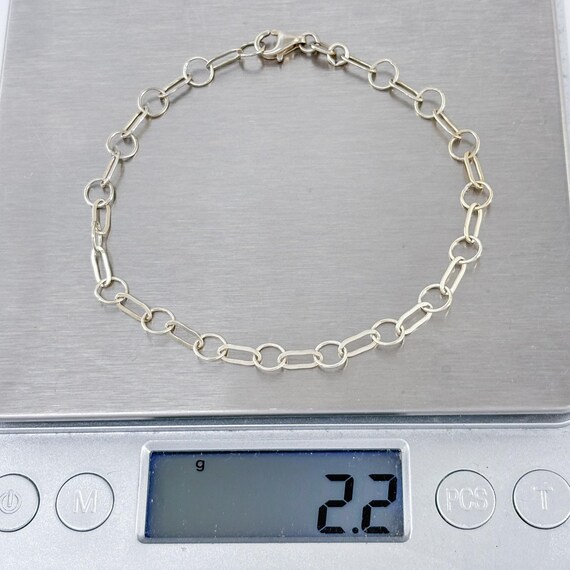 Vintage Sterling Silver 925 Chain Bracelet 7.75