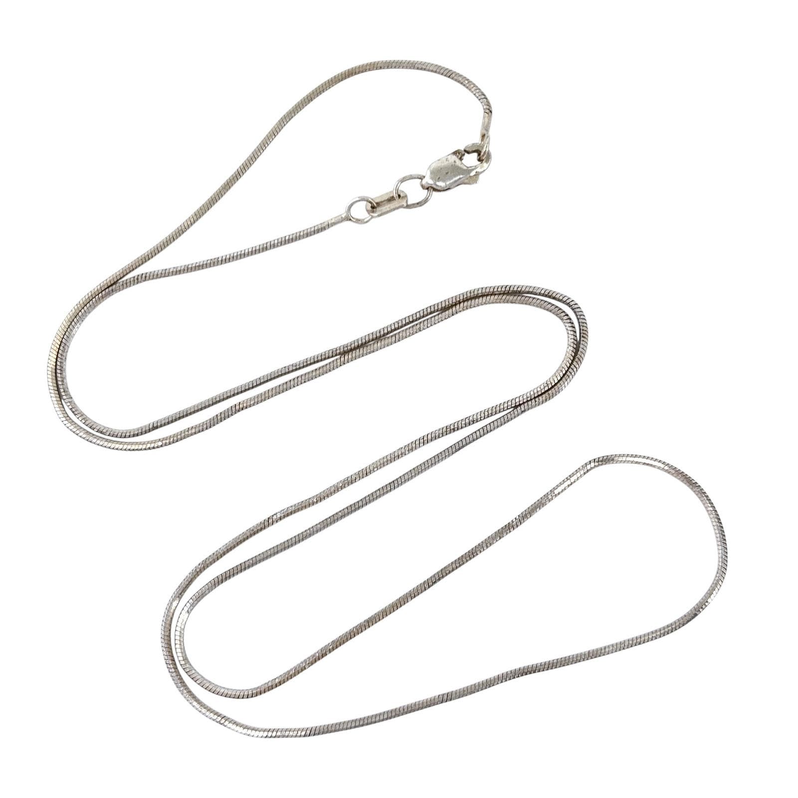 Vintage Mexico MD28V Sterling Silver 925 Snake Chain Necklace 20