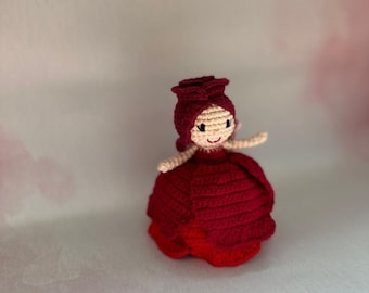 Reversible Rose Fairy Amigurumi,Original Gift For Kids,Rose for Valentine&#39;s Day,Amigurumi Rose,For Her,Gift for Kids,Gift İdeas,Crochet Rose