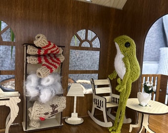 Cute Green Frog With Sweater,Froggie Frog Crochet,Amigurumi Frog,Knitted Frog,Amigurumi Doll,Gift for Christmas,Gift For Kids,Gift For Her