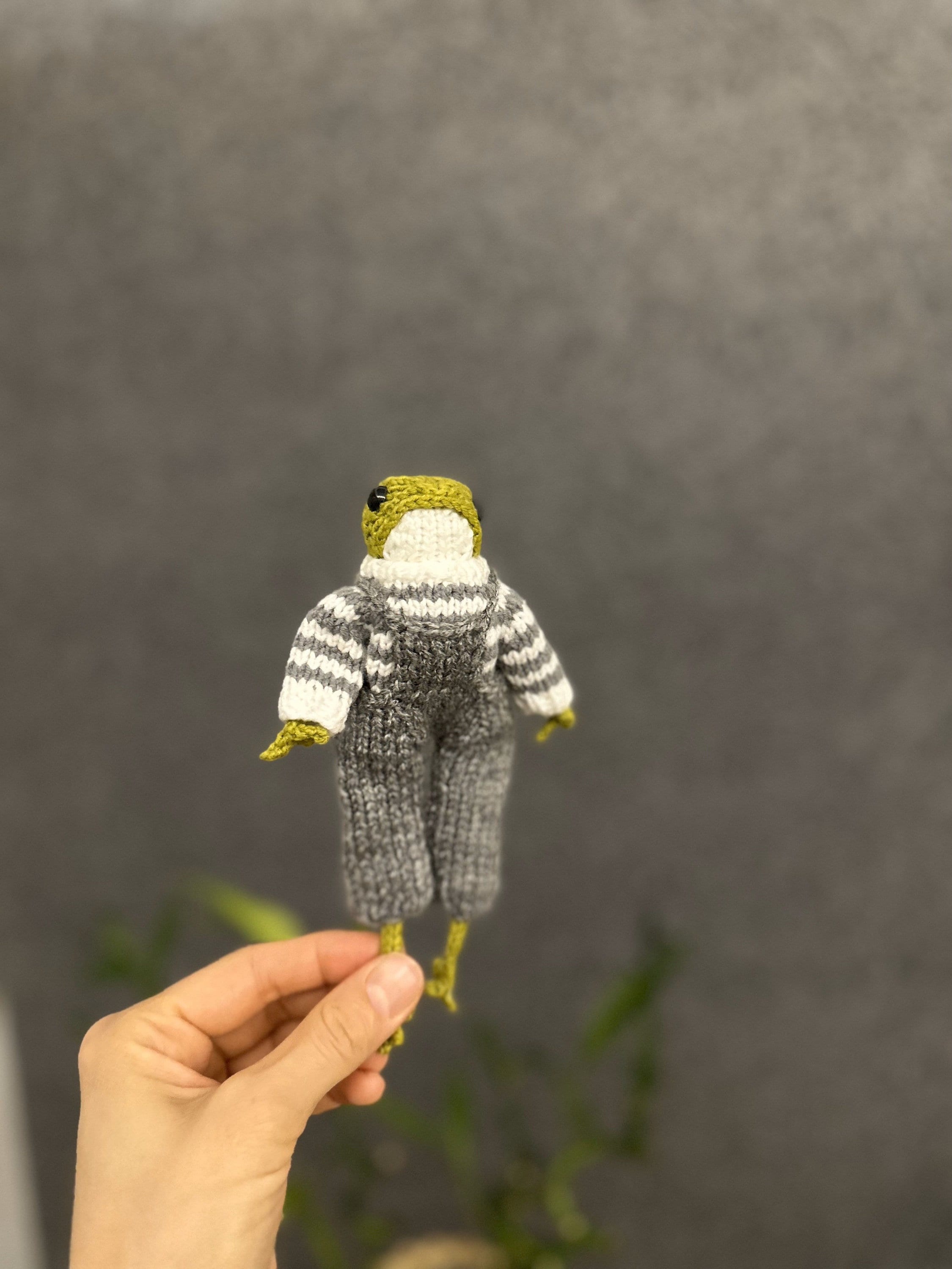 Cute Green Frog With Sweater,Froggie Frog Crochet,Amigurumi Frog,Knitted Frog,Amigurumi Doll,Gift for Christmas,Gift For Kids,Gift For Her