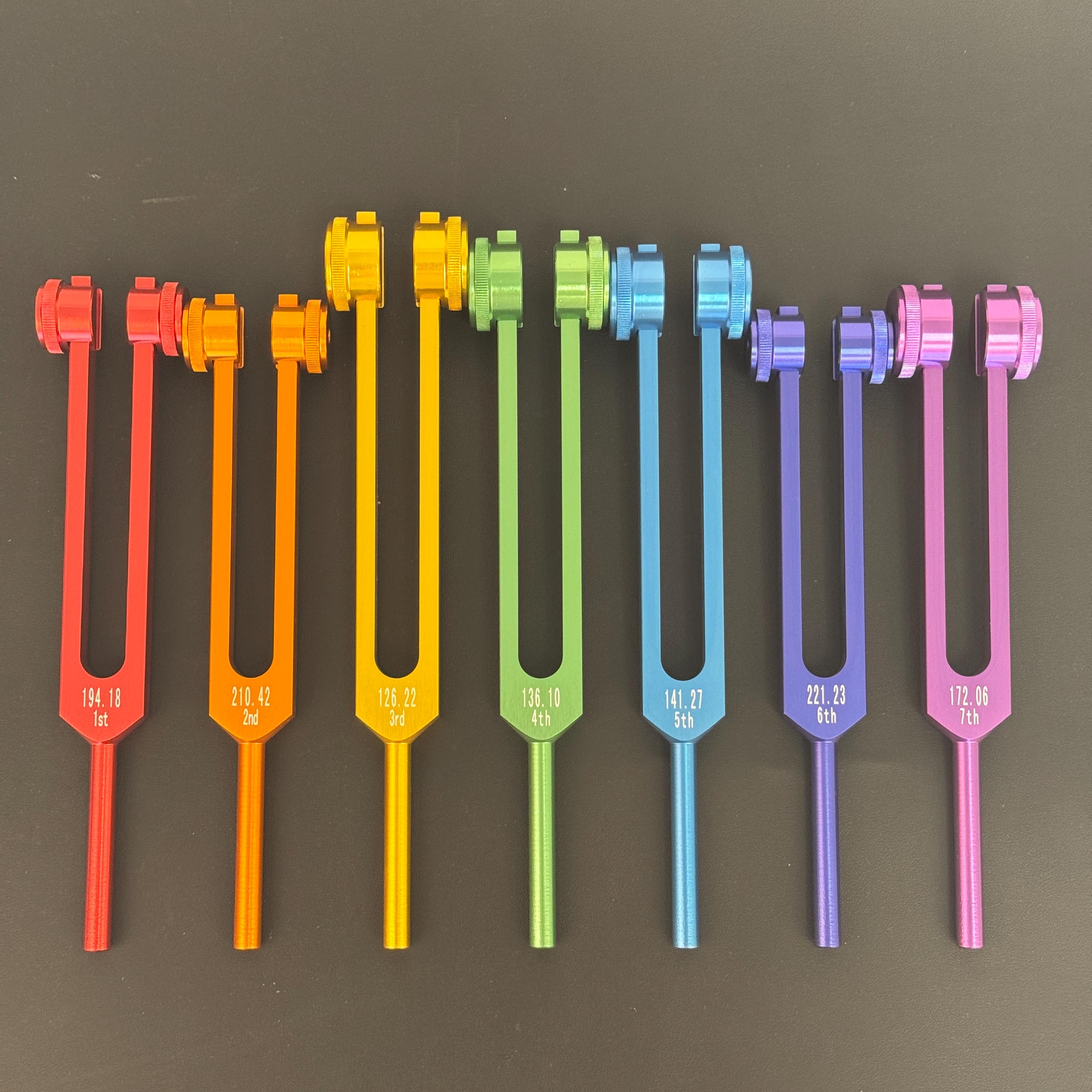 Tuning fork healing - Etsy 日本 音叉 ソルフェジオ周波数 9本セット