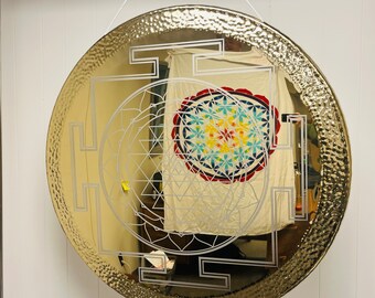 Golden mirror relection, Large Nichrome Gong, 100cm Larger size Gong