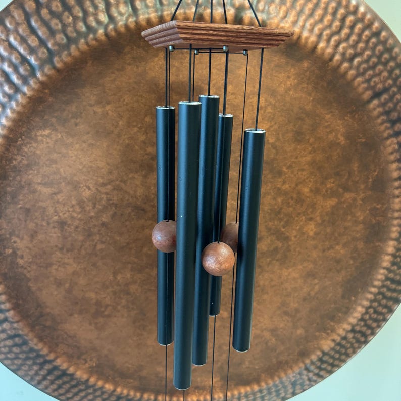 36 Inch Metal Wind Chimes: Deep Tone, Handcrafted Outdoor Decor - Etsy