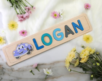 Christmas Gift for Boys | Wooden Toy for Christmas Gift Ideas | Kids Name Sign | Customized Puzzle | First Christmas Gift For Toddlers