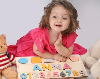 Custom Baby Name Puzzle, Personalized Baby Gift for 3 Year Old Girl, Gift for Baby Girl, Boy Gift, Personalized Name Puzzle by PuzzleTale