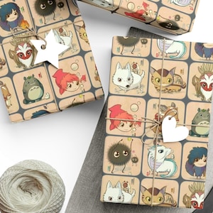 Spirited Away Wrap Paper, Tototro Wrapping, Anime Packeging, Special Events Wrap, Comics Wrapping, Studio Ghibli, Spirited Away Gift