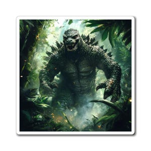 Godzilla Magnet, Monster Decor, Godzilla Gift, Sci-Fi Collectible, Godzilla Merch, Godzilla Art