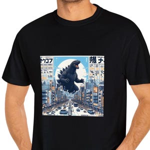Godzilla T-Shirt, Godzilla Shirt, Japanese Movie, Godzilla Gift, Godzilla Lovers, Comic Con Outfit, Japanese Designe, Anime Cosplay Shirt