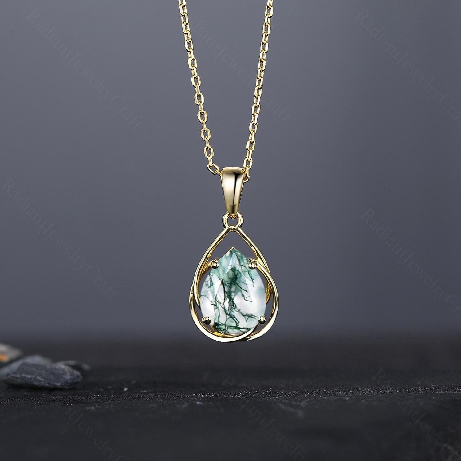 Pendentif Dent En Agate Stripe Jaune - Pierre Naturelle Unique - 1 Pièce Neuf Sans Emballage