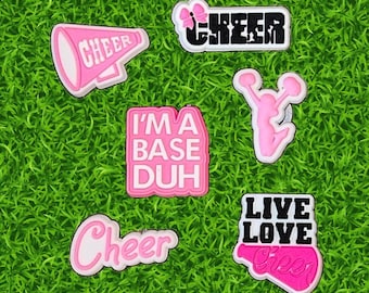 Cheer Crocs Charms Accessories, Gift, Holiday present, Gifts for her, Gifts for him, Trendy, Birthday gift, Sports, Shoe accessories