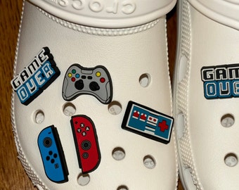 Crocs Charm Accessories Boys, Gamer, Nintendo Switch, Xbox, Play Station, Game Over, Toy, Holiday gift, Holiday, Birthday gift 10-piece set