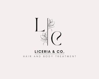 Premade Cute Initials Logo Design – Canva Editable Fun & Personalized Logo Template,  Digital Download