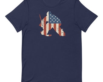Camiseta de portero de hockey con bandera estadounidense del 4 de julio
