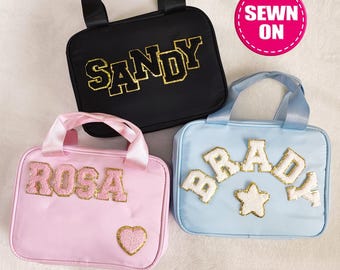 Gepersonaliseerde lunchtas Aanpasbare lunchboxtas Nylon chenillepatches Lunchtas voor kinderen Terug naar school Aangepaste patch Geïsoleerde koeler Bento