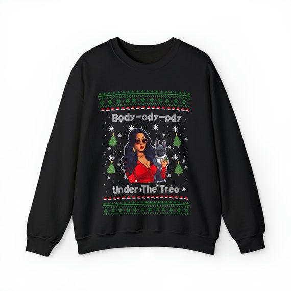 Ugly Sweater Meg Thee Stallion Body ody ody Unisex Sweatshirt megan Thee Stallion Christmas Sweatshirt celebrity Christmas Sweater Christmas Etsy