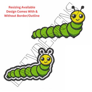 Caterpillar Embroidery File