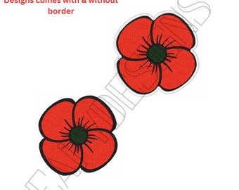 Poppy Embroidery File