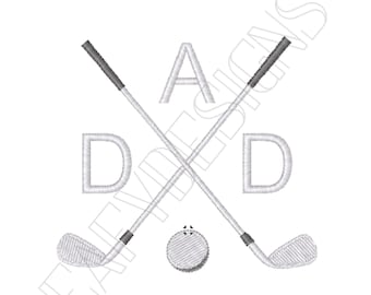 Golf Dad Embroidery File