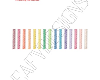 Tension Test Embroidery File, instant download, digital download